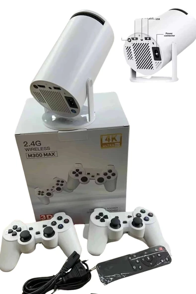 Full HD 8 GB Ayaklı Çift Kollu 4K Video Oyun Konsolu Taşınabilir - Resim 5