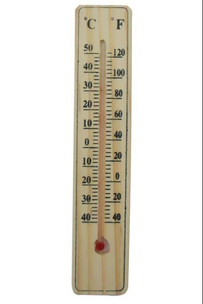 Ahşap Oda Sıcaklığı Sıcaklık Ölçümü Termometresi Küçük Boy ürün görseli
