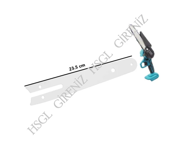 HSGL Akülü El Testeresi pala kılavuz  1/4 Ayak 23.5 Diş, 23.5 cm Şarjlı Budama Pala - Resim 2