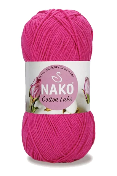 5 Adet Cotton Lüks Yelek Tunik Kazak Bluz Hırka İpi Yünü Fuşya 97572 - 2