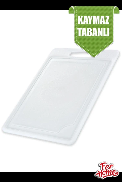 Kesme Tahtası Plastik Büyük Kesme Sunum Tahtası Kesim Panosu 225x325 Mm Royaleks-FR-108 - Resim 2