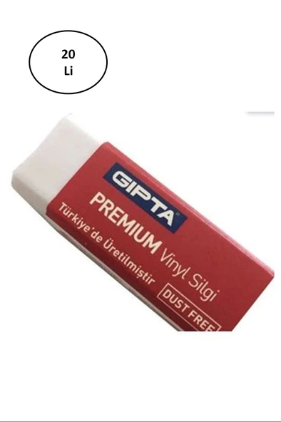 Gıpta Silgi - 20 Li Vınyl Dust Free Beyaz ürün görseli 1