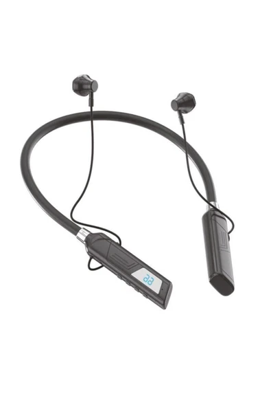Digital Göstergeli 120 Saat Bekleme Süreli Kablosuz Bluetooth Boyunluk Kulaklık 5.1