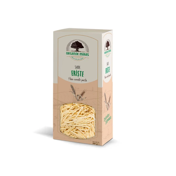 Organik Miras Sade Erişte 250gr