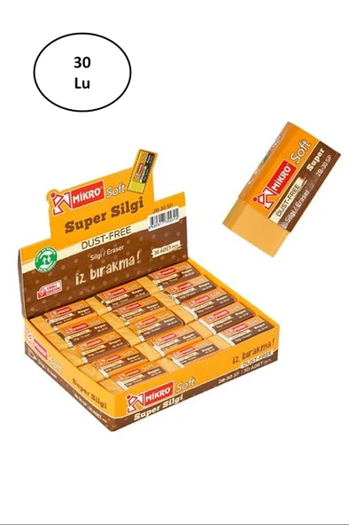Mikro 2b-30sp (Süper) Soft Silgi 30'lu ürün görseli 1