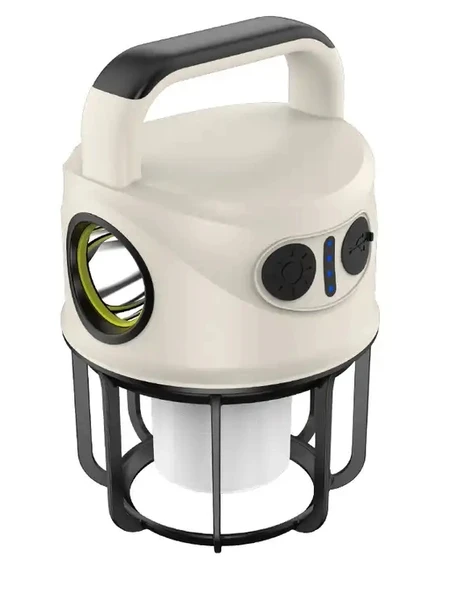 Ps-22025 Çift Işıklı Type-c Powerbank Özellikli Taşınabilir Şarj Edilebilir Kamp Lambası ürün görseli