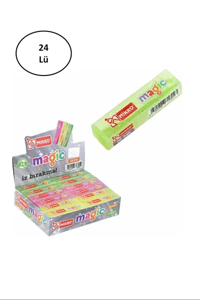 Mikro - 2B-24G Simli Nano Silgi 24 Lü ürün görseli 1