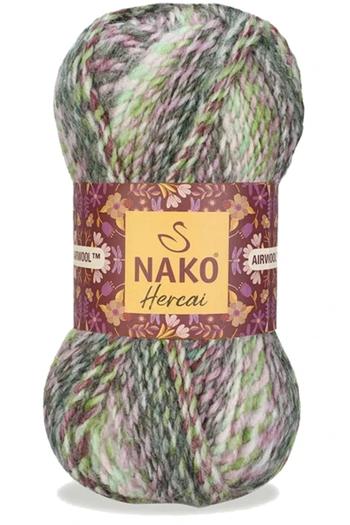 5 Adet Hercai Ebruli Hırka Kazak Atkı Bere El Örgü İpi Yünü 28129 - 2