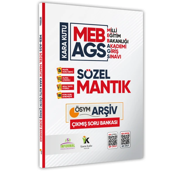 MEB-AGS Sözel Mantık Kara Kutu ÖSYM Çıkmış Soru Havuzu Bankası Konu Özetli Dijital Çözümlü ürün görseli 1