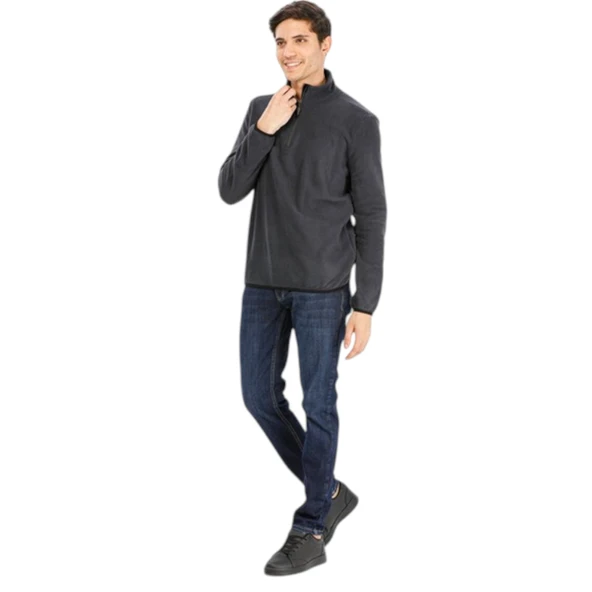 Yarım Fermuarlı Polar - Resim 10