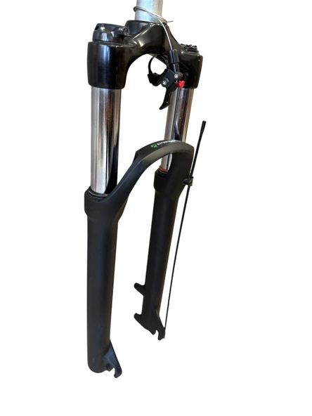 Zoom Vaxa 32 Air 27,5" Jant Havalı Gidondan Kilitli Bisiklet Maşası 1-1/8 QR Maşa Magnezyum Bacak Siyah - Resim 5