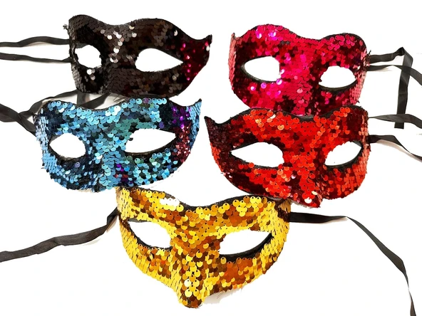 Siyah Renk Lazer Kesim Üzeri Kristal Taşlı Metal Lüks Maske Balo Parti ürün görseli