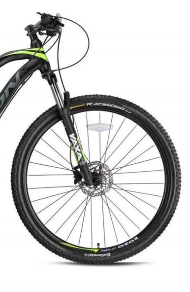 Zoom Vaxa 32 Air 27,5" Jant Havalı Gidondan Kilitli Bisiklet Maşası 1-1/8 QR Maşa Magnezyum Bacak Siyah - Resim 3