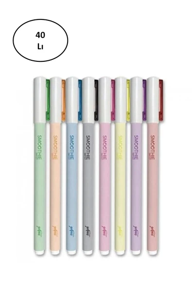 Scrikss Roller Kalem Smoothie Jel Karışık Renkler T00sbcc7sjp40a (40 Lı Kutu)