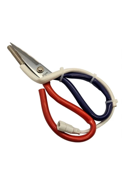 Rezistanslı Sıcak Kumaş Etiket Kurdele Kesim Makası 22cm - 5