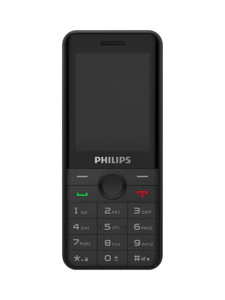 Philips Xenium E172 Kameralı Çift Sim Kart Tuşlu Cep Telefonu Siyah - Kvk Garantili