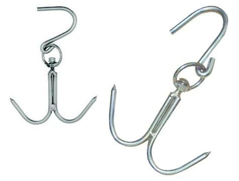 Döner Sistemli Çift Kancalı Et Asma Kancası ürün görseli