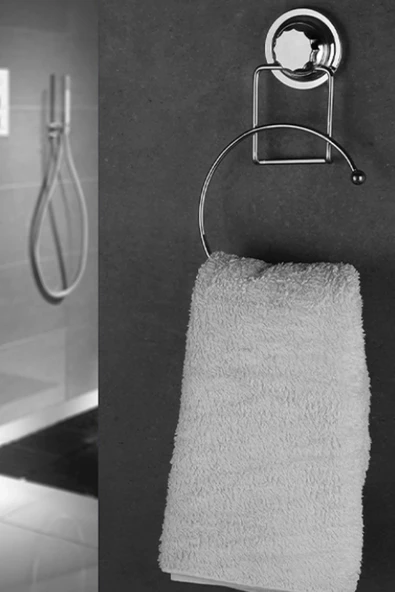 Vakumlu Yuvarlak Havluluk Krom Royaleks-VK-707 - 2