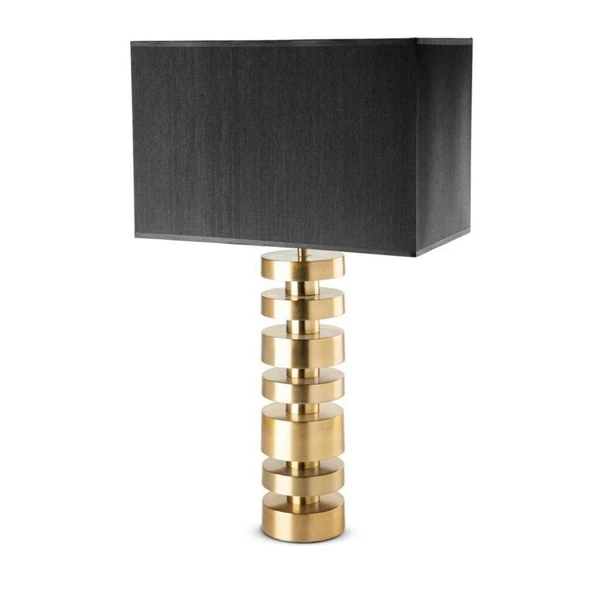 Selin Dekor Yuvarlak Halkalı Boyutlu Abajur ürün görseli