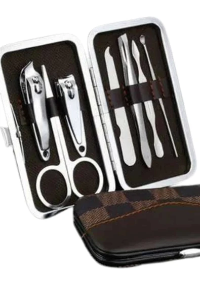 Deri Çanta Hediyeli 7 Parça Manikür-Pedikür Tırnak Bakım Seti - 3