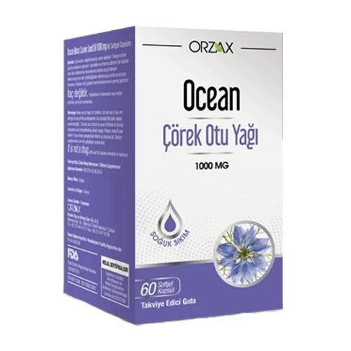 Orzax Ocean Çörek Otu Yağı 60 Kapsül ürün görseli