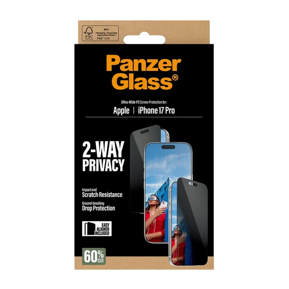 PanzerGlass iPhone 17 Pro UWF Hayalet Cam Ekran Koruyucu (Hizalama Aparatlı) - Resim 6