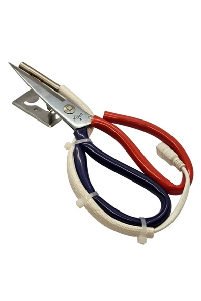 Rezistanslı Sıcak Kumaş Etiket Kurdele Kesim Makası 22cm - 2