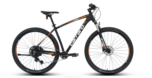 29J CARRARO DAYTONA 909 9V DAĞ BİSİKLETİ - MAT SİYAH BEYAZ TURUNCU - 48 KADRO