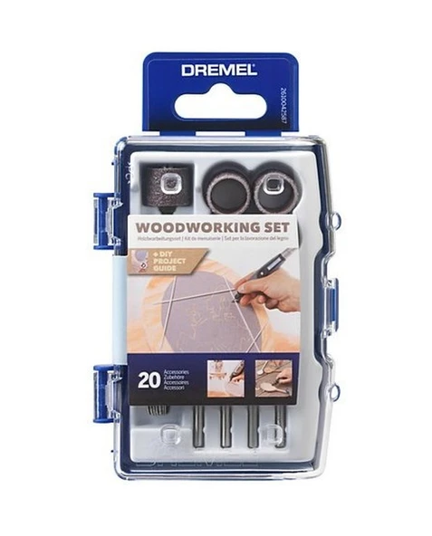 Dremel Ahşap Işleri Aksesuar Seti (681) 20'Li - 2615C681JA ürün görseli