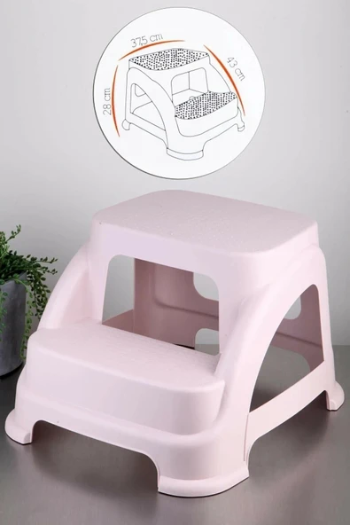 Merdivo Küçük Basamaklı Tabure 38x43x28 cm Royaleks-81932 - 2