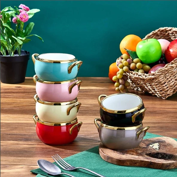 Paçi Mila 6'lı Kase Seti Renkli