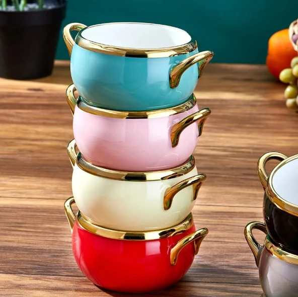 Paçi Mila 6'lı Kase Seti Renkli - 3