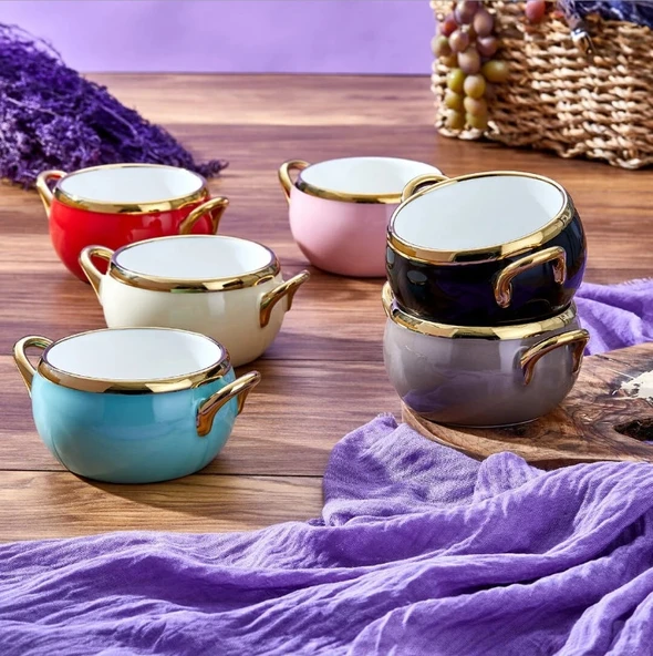 Paçi Mila 6'lı Kase Seti Renkli - 2