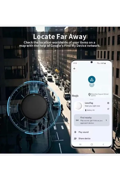 Airtag Android Konum Belirleme Akıllı Takip Cihazı Smart Finder - Resim 6