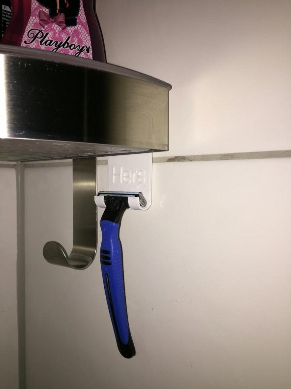 Ikea Grundtal Shaver Tutucu W / Metin (Özelleştirilebilir) Plastik Aparat