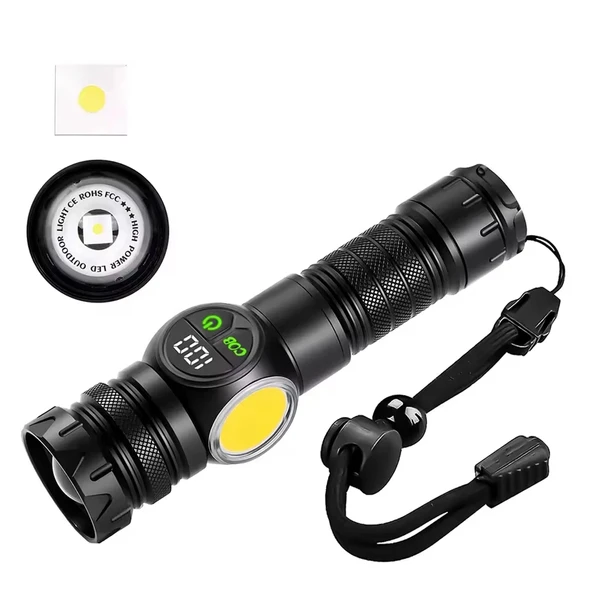 9 Mod Şarjlı Kamp Lambası El Feneri  Wt-704 - Resim 6