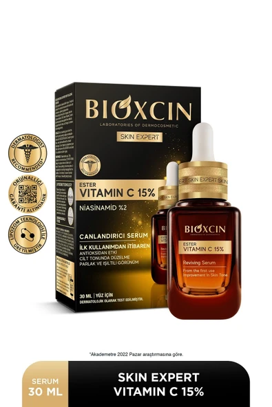 Bioxcin Ester C Vitamini Serum %15 & Niasinamid %2 - Aydınlatıcı Canlandırıcı Renk Tonu Eşitleyici Lipozomal ürün görseli