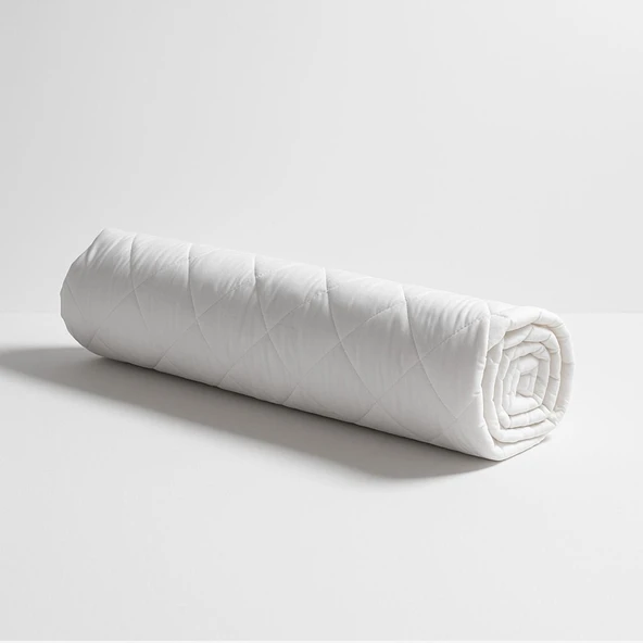 Homedius Daily Vatka Kapitoneli %100 Pamuk Yatak Koruyucu Alez  Beyaz 150x200 - 9