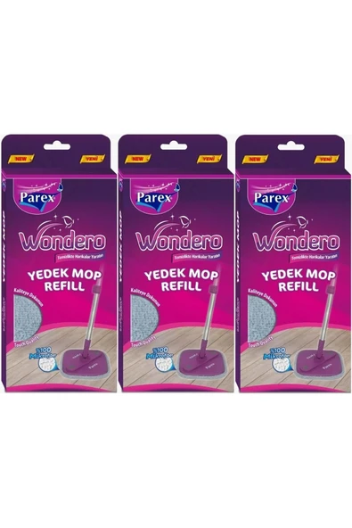 Parex Wondero Yedek Paspas Mop Refill (3 LÜ SET) ürün görseli 1