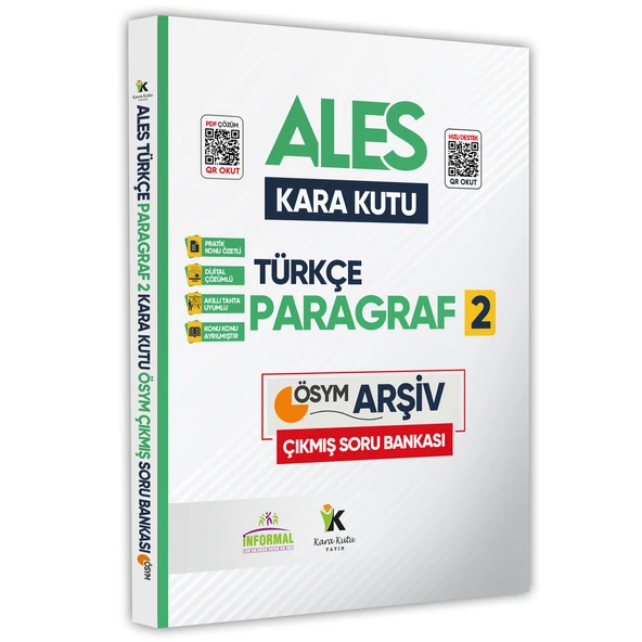 ALES Türkçenin Kara Kutusu KARMA PARAGRAF 2 Konu Özetli D. Çözümlü Çıkmış Soru Havuzu Bankası - 1