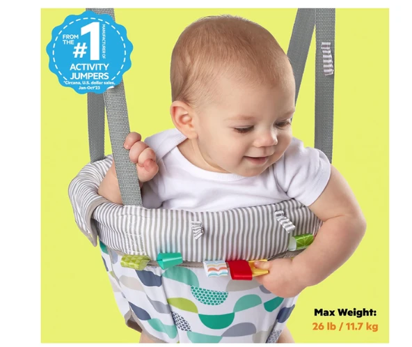 Bright Starts Playful Zıplama Aparatı Ayarlanabilir Askılı Bebekler İçin - Resim 2