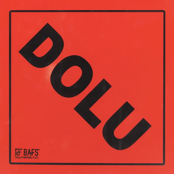 30x30 Cm Düz BOŞ DOLU Alüminyum Reflektörlü Uyarı Levhası Fosforlu Tabela Çift Taraflı Dayanıklı - Resim 4