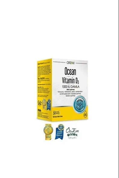 Ocean Vitamin D3 1000 Iu Damla 50 Ml - 1