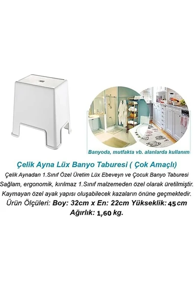 Büyük Boy Banyo Taburesi Royaleks-129 - 3
