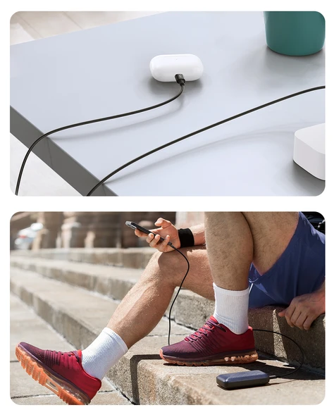 UGREEN USB-C - Lightning 3A PD MFi Sertifikalı Hızlı Şarj Kablosu, 2 m, Siyah, 60752 - 7