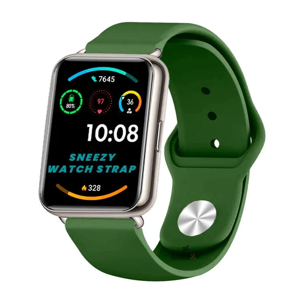 Huawei Watch Fit 2 Uyumlu PureLux Soft Silikon Kordon  Çimen Yeşili ürün görseli
