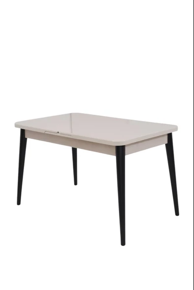 Yakamoz Kum Beji Elma MDF Mutfak Masa Sandalye Takımı 80x130 - Resim 3