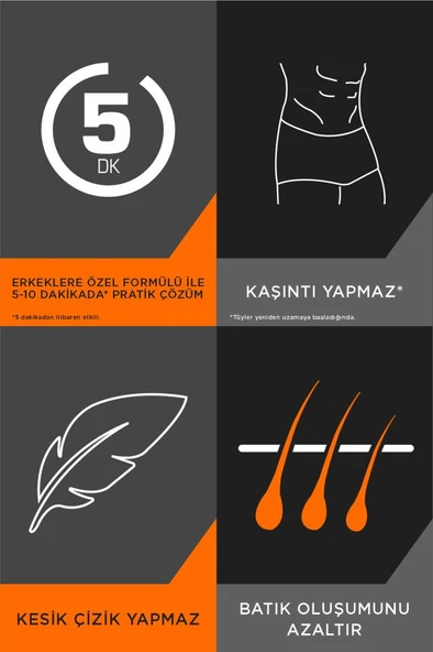 Veet Men Tüy Dökücü Krem Normal Ciltler İçin 200 ml + Özel Bölgeler İçin Tüy Dökücü Krem Seti 100+50 ml - Resim 3