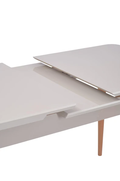 Norte Kum Beyi Lak Panel Mdf Mutfak Masa Takımı 80x130 - 3