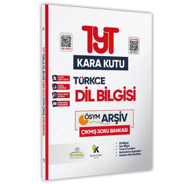 YKS-TYT Türkçenin Kara Kutusu DİL BİLGİSİ Konu Özetli Dijital Çözümlü ÖSYM Çıkmış Soru Bankası